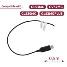 QUECLINK QL-UART-CABLE-0.5M Cable UART - 0.5 metros - Compatible con GL53MG/GV57MG/GL530MG/GL53MGPLUS