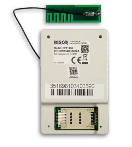 Risco RW332G20000A Módulo de comunicación 2G multicanal, de Grado 2, para central WiComm Pro y LightSYS+.