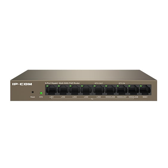 Router 9 puertos Gigabit RJ45 (8 PoE) administrado en la nube