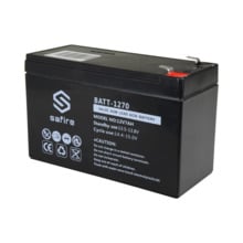 SAFIRE BATT-1270 Batería recargable - Tecnología plomo ácido AGM - Voltaje 12 V - Capacidad 7.0 Ah - 93.5 x 151 x 65 mm / 2100 g