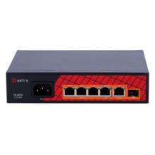 SAFIRE SF-SW0604HIPOE-GF-65 Safire Switch Hi-PoE - 4 puertos PoE + 1 Uplink RJ45 + 1 Uplink SFP - Velocidad de puertos Gigabit 1