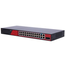 SAFIRE SF-SW2824HIPOE-GF-300 Safire Switch Hi-PoE - 24 puertos + 2 SFP Uplink + 2 Uplink RJ45 - Velocidad de puertos Gigabit 10/