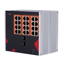 SAFIRE SF-SWI2624HIPOE-GF-AC-390-DIN Safire Switch Industrial Alimentación AC 90~264V - 24 puertos Gigabit + 2 SFP Gigabit - 18