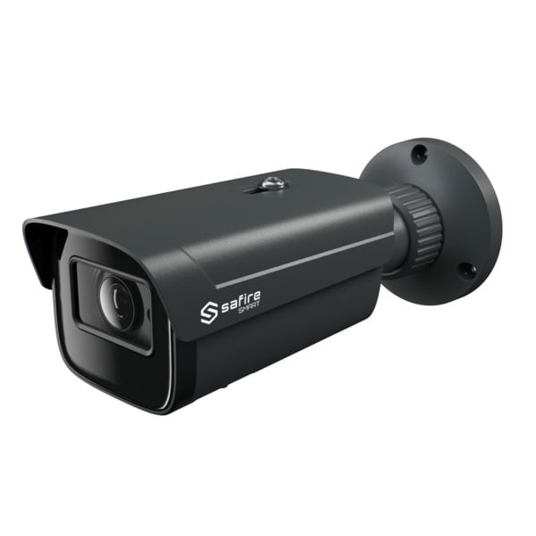 SAFIRE SMART SF-IPB380A-4E1-GREY Safire Smart - Cámara Bullet IP gama E1 Inteligencia Artificial - Resolución 4 Megapíxel (2566x