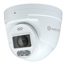 SAFIRE SMART SF-IPT011CA-4I1-SL Safire Smart - Cámara Turret IP gama I1 con Disuasión activa - Resolución 4 Megapíxel (2566x1440