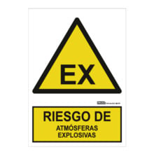 Señal riesgo de atmósferas explosivas 29,7x21cm