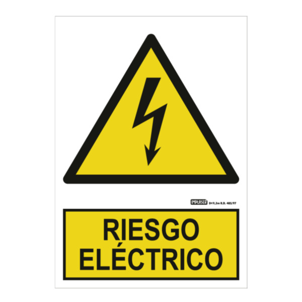 Señal riesgo eléctrico 29,7x21cm