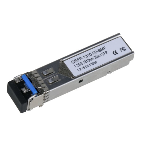 SFP Monomodo SM LC 1Gbps 20km envío 1310nm / recepción 1310nm. Doble fibra