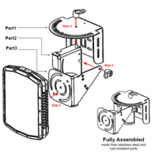 Spotter Global SP-MOUNT-ARM Brazo de montaje para cabezal SP-MOUNT-4 o SP-MOUNT-8