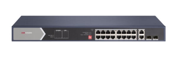 Switch 20 puertos 16PoE no administrado Gigabit Hikvision