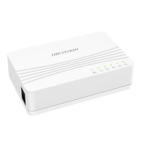 Switch de sobremesa Hikvision 5 puertos Gigabit no administrado 10 / 100 / 1000