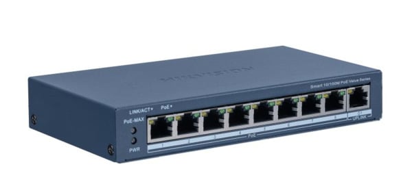 Switch inteligente administrado 8 puertos PoE + 1 x RJ45 Gigabit