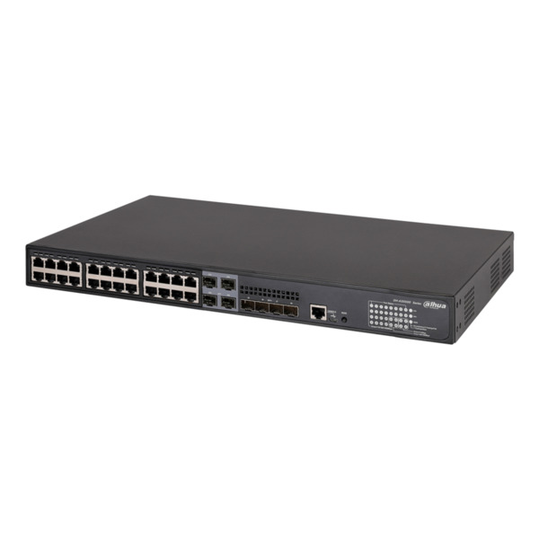 Switch PoE 24 puertos Gigabit + 4 Combo Gigabit SFP/SFP+ 10Gbps 370W Manejable Layer3