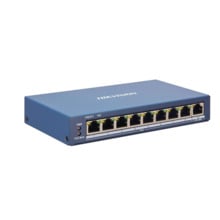 Switch POE inteligente 8MP 100Mbps 8 puertos 1P RJ45 Gigabit Hikvision