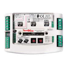 TECNOFIRE TF-TFM21 Módulo direccionable 2 entradas + 1 salida - 4 criterios de funcionamiento: -  alarma, silencio, restablecimi