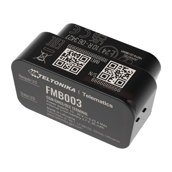 TELTONIKA TK-FMB003 Tracker Plug &amp; Play para vehículos - Conexión OBD - Instalación rápida y accesible - 2G y BLE para TK-EY