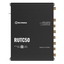 TELTONIKA TK-RUTC50 Teltonika Router 5G Industrial - 5G Sub-6Ghz SA/NSA  - Doble Módem Dual SIM  - Wi-Fi 6 - Posicionamiento GNS