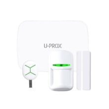 Kit U-Prox MPX L KF compuesto por: 1x Central de seguridad 4G + WiFi UPROX-067 (U-Prox MPX L WHITE) de 30 particiones y hasta 25