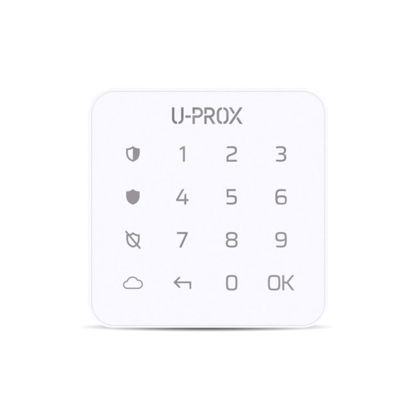 U-PROX UPROX-013 U-Prox KEYPAD G1 WHITE Teclado U-Prox con botones táctiles. Botones retroiluminados. Teclado ergonómico de redu