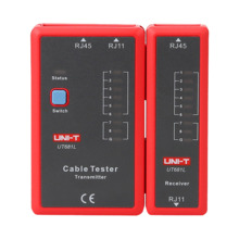 UNI-TREND UT681L Tester de cables - Comprobación de estado cables RJ45/RJ11 - Testeo modo rápido y modo lento - Apagado automáti