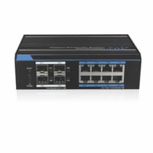 Utepo UTP7308GE-POE Switch industrial 8 x PoE 10/100/1000 + 4 x SFP FO Gb. 1-8 extend 250m (10Mbps). Hi-PoE 60W (1), PoE+ 30W (2