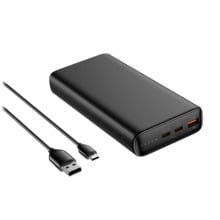 VEGER VG-W2032C-100 VEGER Power bank con LEDs de carga - Capacidad 20000mAh - Entradas USB-C - Salidas 2x USB-C, USB-A - Carga 3