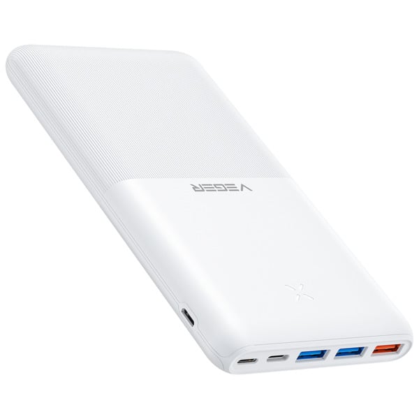 VEGER VG-W2060 VEGER Power bank con LEDs de carga - Capacidad 20000mAh  - Entradas USB-C, Micro USB, Lightning - Salidas USB-C,