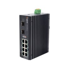 Wi-Tek WITEK-0107N SP3010FM-L2 V2 Switch PoE gestionable L2 Wi-Tek de gama industrial. 8 puertos PoE+ Gigabit. 2 puertos SFP de