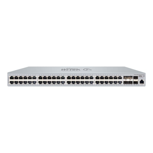 Wi-Tek WITEK-0140 WI-PCMS554F-L3 V2 Switch PoE+ gestionable L3 Wi-Tek. 48 puertos PoE (802.3af/at) Gigabit. 6 ranuras SFP+ de 10