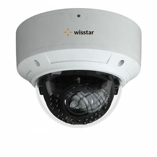 Wisstar WS-2426-I Mini-domo IP 2Mpx, LEDs IR 30m con ICR, óptica varifocal 2.8-12mm, H.265, WDR, IP66, IK10, 12Vdc/PoE.