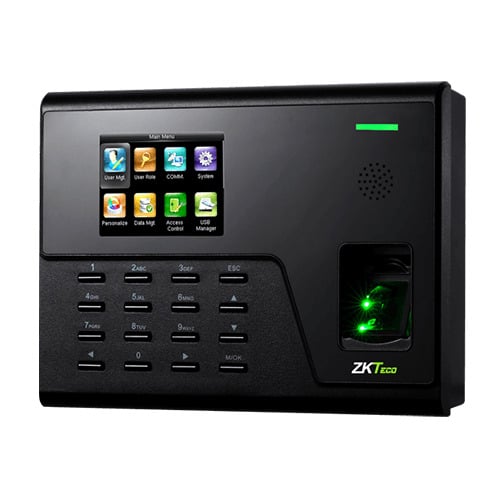 ZKTECO ZK-UA760 Control de presencia - Huella, tarjeta EM y PIN - 3.000 huellas | 50.000 registros - 2.8&quot; TFT | TCP/IP y Wi